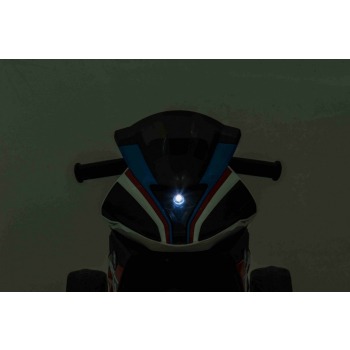 Motor BMW HP4 na akumulator dla dzieci Niebieski + 3 Koła + LED + MP3 USB + Ekoskóra